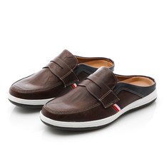 GODSHOE 男士Tebangs便士穆勒拖鞋, 280, 棕色