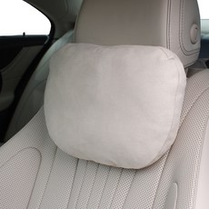 WOOGUN 麂皮頸枕, 象牙白, 2個