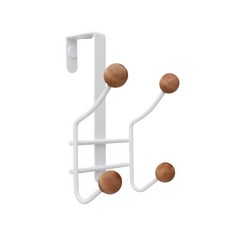 Nature Living 4格木質圓珠設計門後掛勾, 混合顏色, 1個