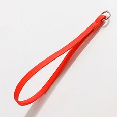 동대문단추왕 가죽 가방 끈 컬러 스트랩 숏 11.8cm, 형광주황, 1개