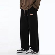 Goodif 男士日常休閒直筒寬褲