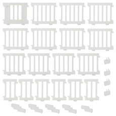 에듀플레이 우디베이비룸 18종 세트 2400 x 2800 mm, 화이트, 1개 화이트, 1개