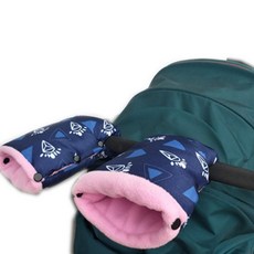 에이홉 양손 분리 유모차 손잡이 장갑, 패턴블루