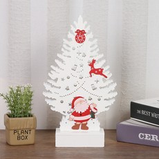 木質聖誕樹立架裝飾品 1966, 白色