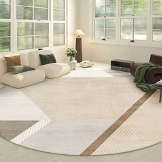 BRINCH 원형 캐시미어 북유럽 패턴 모조캐시미어 침실 거실 논슬립 카페트 BR-8901