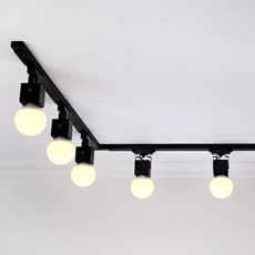 LUCETE BOB方形軌道燈B11, 黑色的