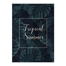 Ahope 北歐極簡葉子隔間雙開式門簾, Type 13