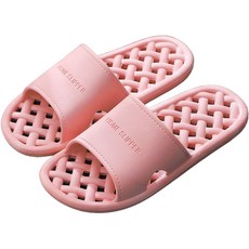柔軟簡約浴室拖鞋, 粉紅色, 1個