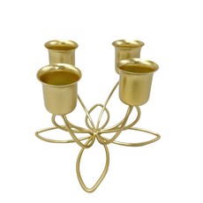 洛伊爾Unique室內裝飾4層燭台, 金色