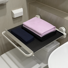 Ju and Ji 吸盤式多功能收納置物架, 白色, 1個