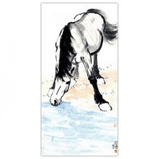 리즈제이니 인테리어용품 그림 서예 동양화 말 12 K13734