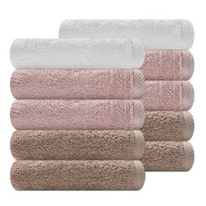 소프트터치 프리미엄 코튼 호텔타올 200g 40수 코마사, 웜톤, 10개