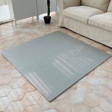 Sonhalmae 頂級大理石紋安全認證拼圖地墊, 1套, 灰色