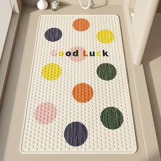 daysoy 可愛設計吸盤浴室浴缸墊 70 x 40 cm, 05 好運, 1個