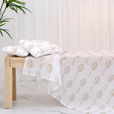 제이유니 유아용 시어서커 블랭킷 + 토들러 베개 세트, 포피