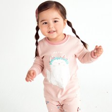 따솜 아동용 화관고양이 덤블워싱 20수 후라이스 실내복