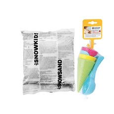 SNOWKIDS 冰淇淋玩沙雪花沙 800g + 冰淇淋模具 5件組, 基本款 + 隨機出貨