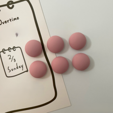 은희마법 아기자기한 다용도 냉장고 자석 6p, 매트 핑크