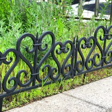 Rose Road 歐式戶外庭園圍欄 B型 4入, B型 黑色 4個