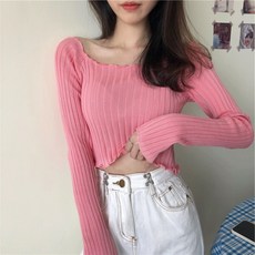 PEONIST 女款短版修身針織T恤