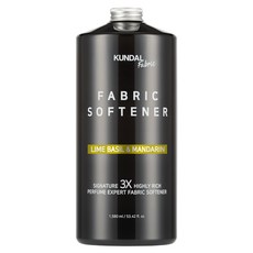 KUNDAL 昆黛爾 Aroma Edition 3倍濃縮衣物柔軟精 青檸羅勒柑橘香, 1.58L, 1瓶