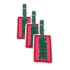 Inotime 臂章名牌 WF305 45 x 110 mm, 亮粉色, 3個