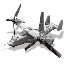 왕지 V22오스프레이 레고호환블록 5006wg, 혼합색상, 1개