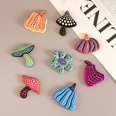 恩熙魔法 室內設計磁鐵 蘑菇造型 8件組, 混合色