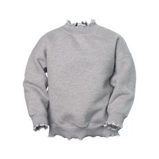 URAVI 女孩童捲邊小高領大學T