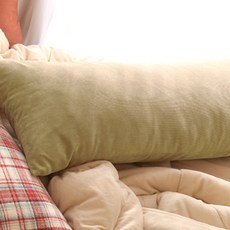 Pohome 手工假日長抱枕套, 淺卡其色