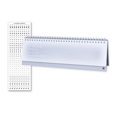 wannathis DO 12個月週計畫桌上型讀書計畫本 + 貼紙組, 灰色, 1套