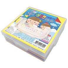 紙世界 雙面色紙 + 塑膠盒, 50色, 500張