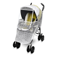 Manito Alpha嬰兒車刺繡網眼罩, 白色, 1組