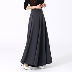 韓國 arua 鬆緊腰寬版喇叭長褲裙