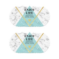 EVER HOUSE 現代風格防滑止滑浴室墊 69 x 35 cm, E型, 2個