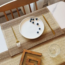 Daparang 亞麻風格多用途方形餐墊 HJ1468