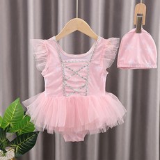 Bebeniz 女童雪花圖案泳裝組