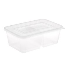 쿡앤락 사각 밀폐 용기N 750ml 투명, 1개입, 50개