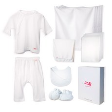 Gosumom 兒童竹纖維棉質衣褲毛巾圍兜彌月禮盒