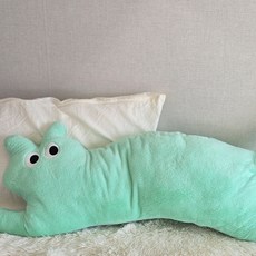 다다랜드 롱캣 바디필로우 인형쿠션, 민트