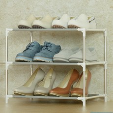 SAERON Bejja簡易鞋櫃 3層, 灰色無罩