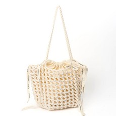 MystiKotita DIY Say Fruity 網眼包編織套組, 1套, 柔和象牙白