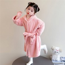 Starbean 雙口袋卡通連帽浴袍