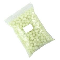 Sea Time 夜光釣魚軟珠 圓形 8mm 500入, 螢光, 1套