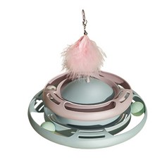 Daamoa 貓咪3合1行星轉盤玩具, 藍色, 1個