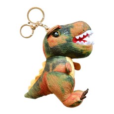 manhaengshop 淘氣的恐龍朋友娃娃鑰匙扣, 橙色二音, 1個