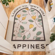 亮麗北歐風圓頂造型PVC玄關入口門墊, A01