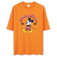 벤힛 남녀공용 통기성 디즈니 미키 오버핏 반팔티셔츠 DNMKOM1015F