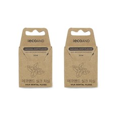 ecoAND 牙線 50m 薄荷味, 2個, 1件