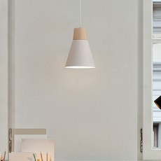 gongganlighting Mellin Wood 1燈A型吊燈, 白色